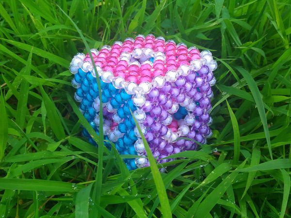 Развивающий кубик из граненых бусин | Ярмарка Мастеров - ручная работа, handmade