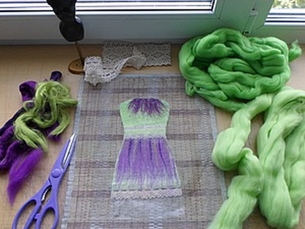 Валяем игрушечное платье | Ярмарка Мастеров - ручная работа, handmade Валяем игрушечное платье | Ярмарка Мастеров - ручная работа, handmade