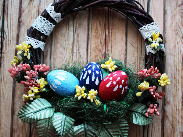 Making Simple Easter Wreath | Ярмарка Мастеров - ручная работа, handmade