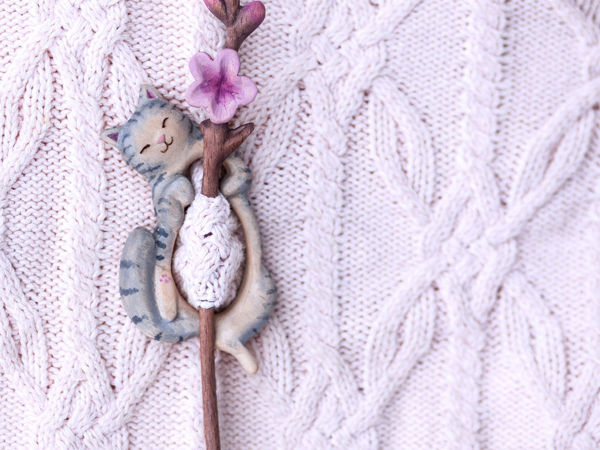 Кошка сакура | Ярмарка Мастеров - ручная работа, handmade