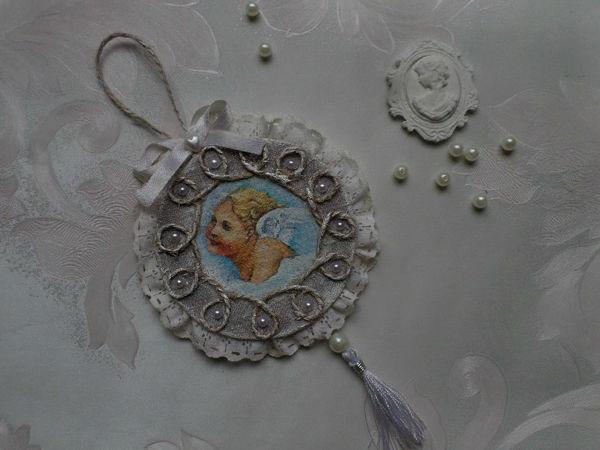 Изготавливаем подвеску на ёлочку «Ангел» | Ярмарка Мастеров - ручная работа, handmade
