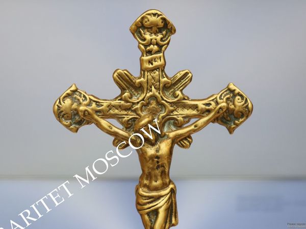 Крест напрестольный распятие Иисус Христос бронза 1 | Ярмарка Мастеров - ручная работа, handmade