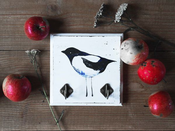 DIY Cute Magpie Key Holder | Livemaster - handmade