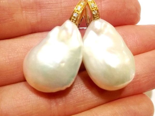 Видео серег Seashells жемчуг барокко,бриллианты,золото 750 украшение | Ярмарка Мастеров - ручная работа, handmade