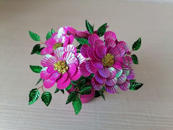 Делаем георгины из пайеток. DIY flowers | Ярмарка Мастеров - ручная работа, handmade