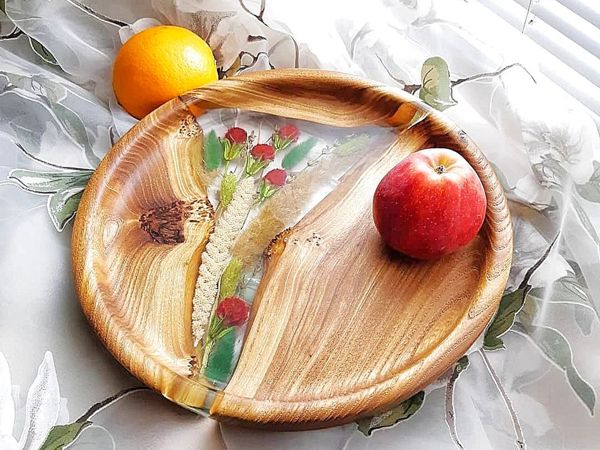 Как использовать деревянную посуду с заливками из полимера | Ярмарка Мастеров - ручная работа, handmade