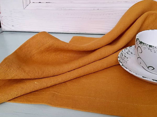 Льняные салфетки. Подарки к празднику | Ярмарка Мастеров - ручная работа, handmade