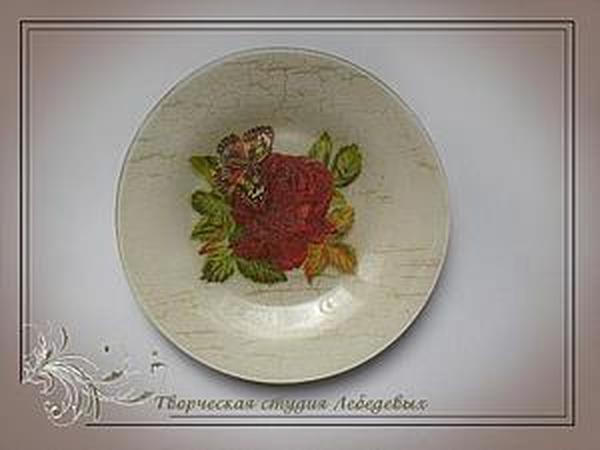 мастер-класс - обратный декупаж на стекле | Ярмарка Мастеров - ручная работа, handmade