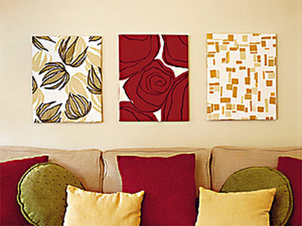 Artesanato com reciclagem Hanging fabric, Fabric art, Hanging wall art