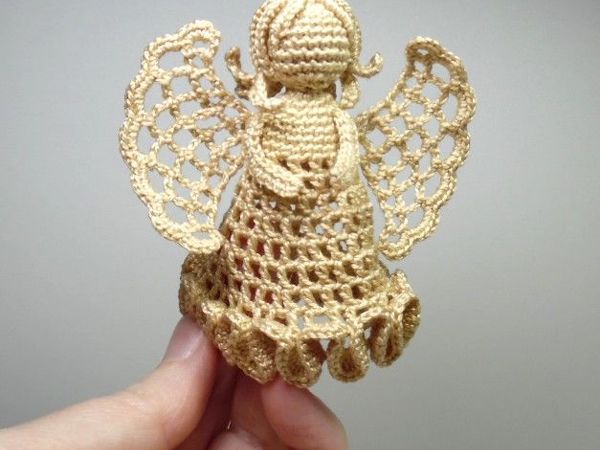 Сняла видео как связать крючком ангела | Ярмарка Мастеров - ручная работа, handmade