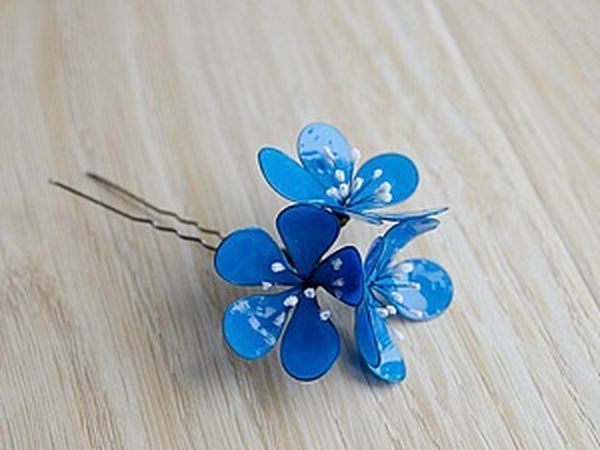 Homemade Jewelry: Creating a Hairpin with Flowers | Livemaster - handmade