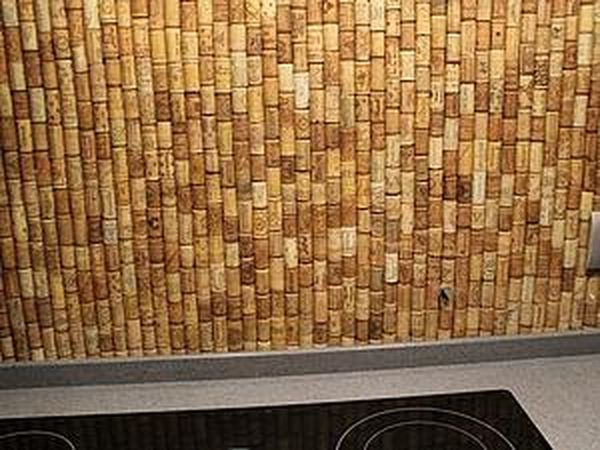 Decorate It Yourself: How to Make a Kitchen Backsplash Using Corks | Livemaster - handmade