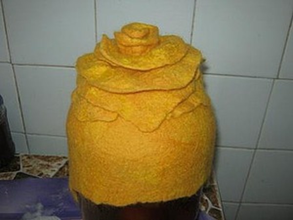 Валяем шапочку-розу | Ярмарка Мастеров - ручная работа, handmade