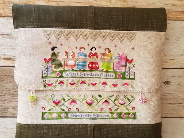 Как сшить сумку-конверт для вышивального проекта на куснапах | Ярмарка Мастеров - ручная работа, handmade