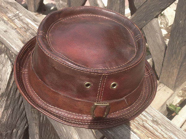 Новая кожаная шляпа | Ярмарка Мастеров - ручная работа, handmade