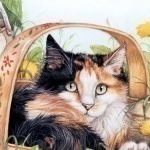 "Koshka v lukoshke" Olga Hanina - Livemaster - handmade