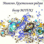 Hrustalnaya raduga (Miyuki, Shibori) - Livemaster - handmade
