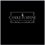 Candle in stone