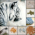 Belyj tigr. Businy - Livemaster - handmade